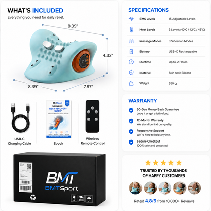 BMTSport NeckRelief™ Neck & Shoulder EMS Massager