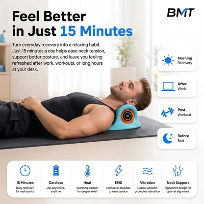 BMTSport NeckRelief™ Neck & Shoulder EMS Massager