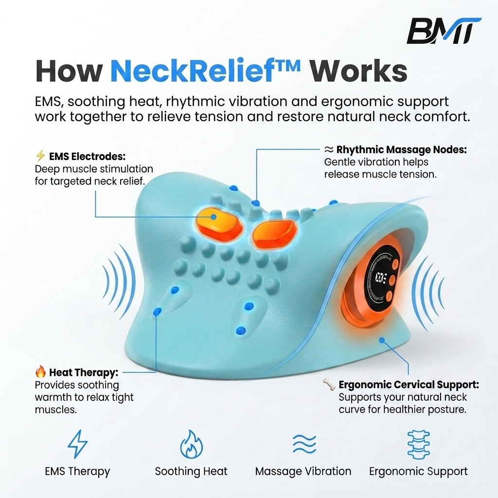 BMTSport NeckRelief™ Neck & Shoulder EMS Massager