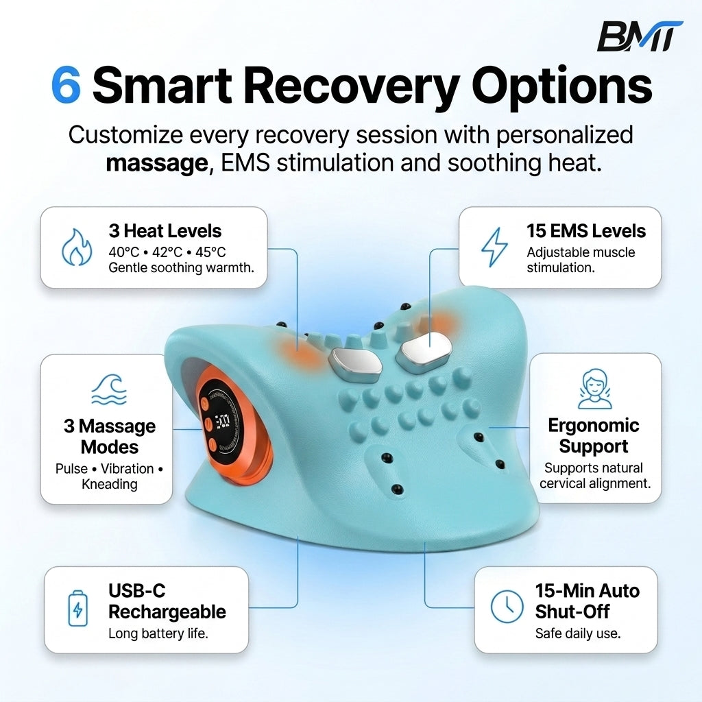 BMTSport NeckRelief™ Neck & Shoulder EMS Massager