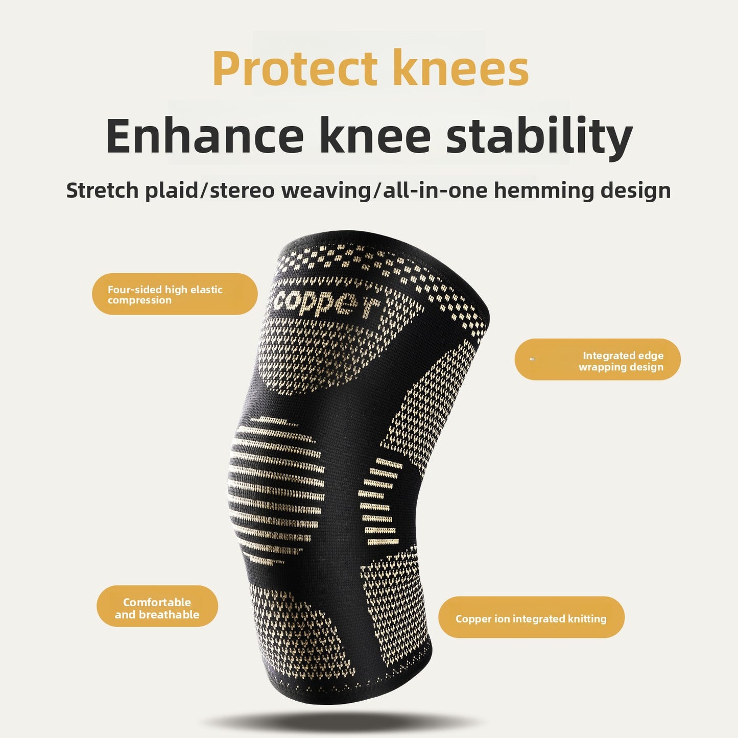 BMTSport CopperFlex™ Compression Knee Sleeve