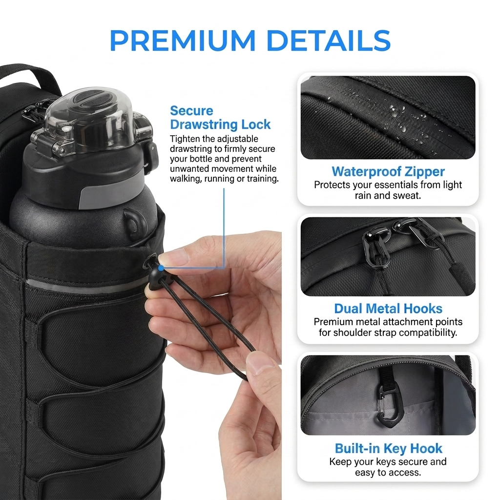 BMTSport MagGrip™ Magnetic Gym Pouch